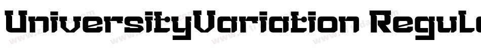 UniversityVariation Regular字体转换